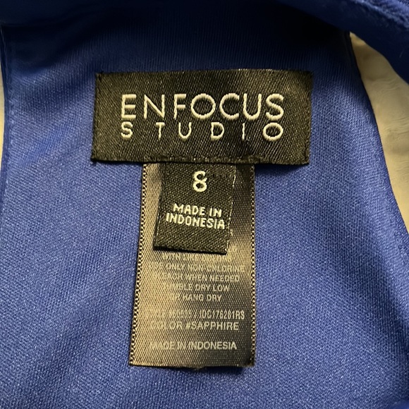 EnFocus studio - Royal blue, halter, Hi low mid dress, size 8 NWT - Picture 10 of 10